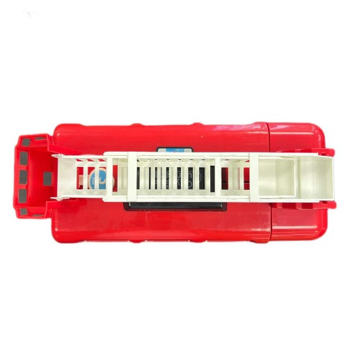 Fire Truck Theme Double-Decker Toy Bus – Interactive Vehicle Toy for Kids Ages 3+, with Removable Ladder & Steering Wheel, Red Fire Truck Theme Double-Decker Toy Bus – Interactive Vehicle Toy for Kids Ages 3+, with Removable Ladder & Steering Wheel, Red